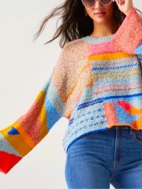 🌙 Moon & Madison Colorful Sweater